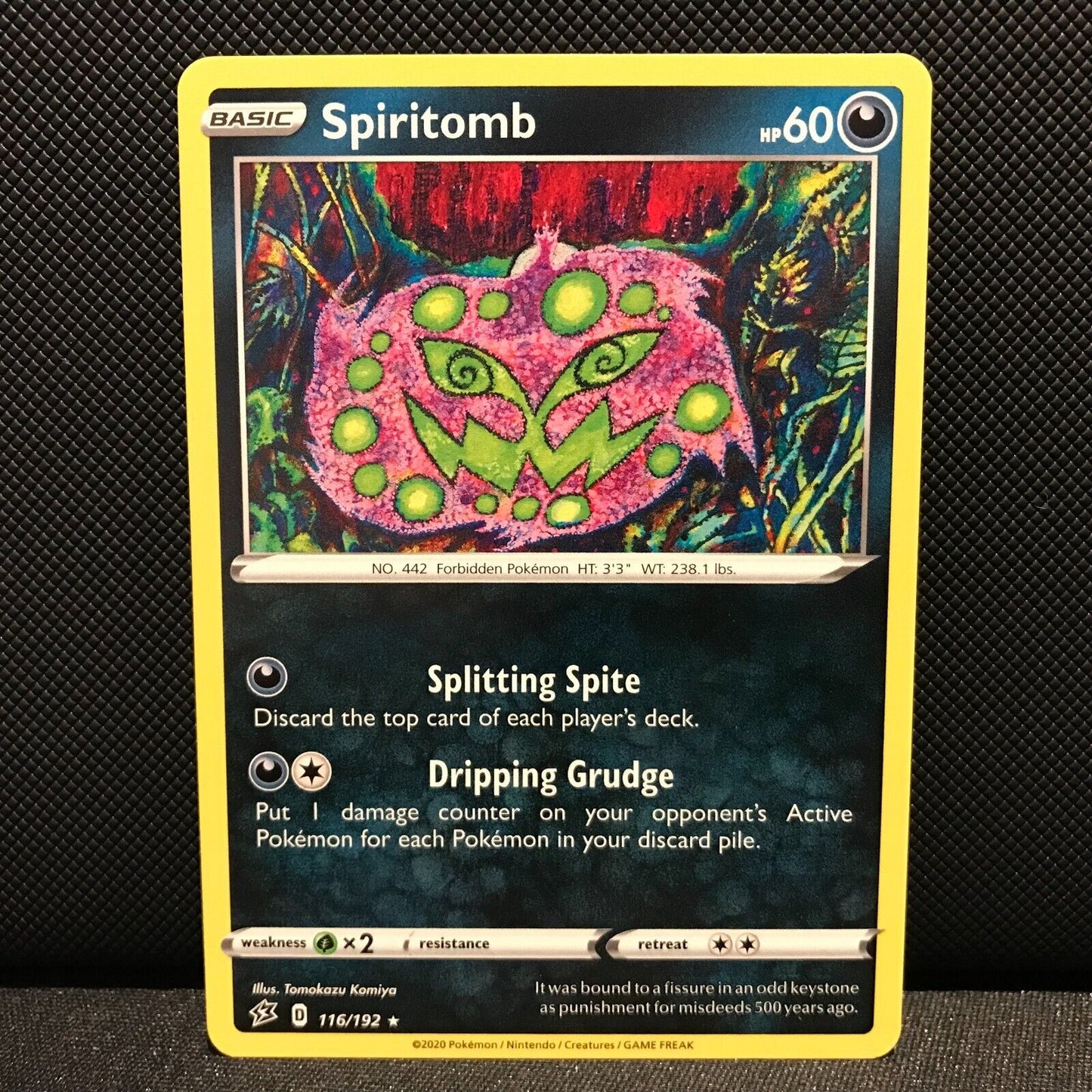 Spiritomb 116/192 - Rebel Clash Pokemon Card - NM/Mint