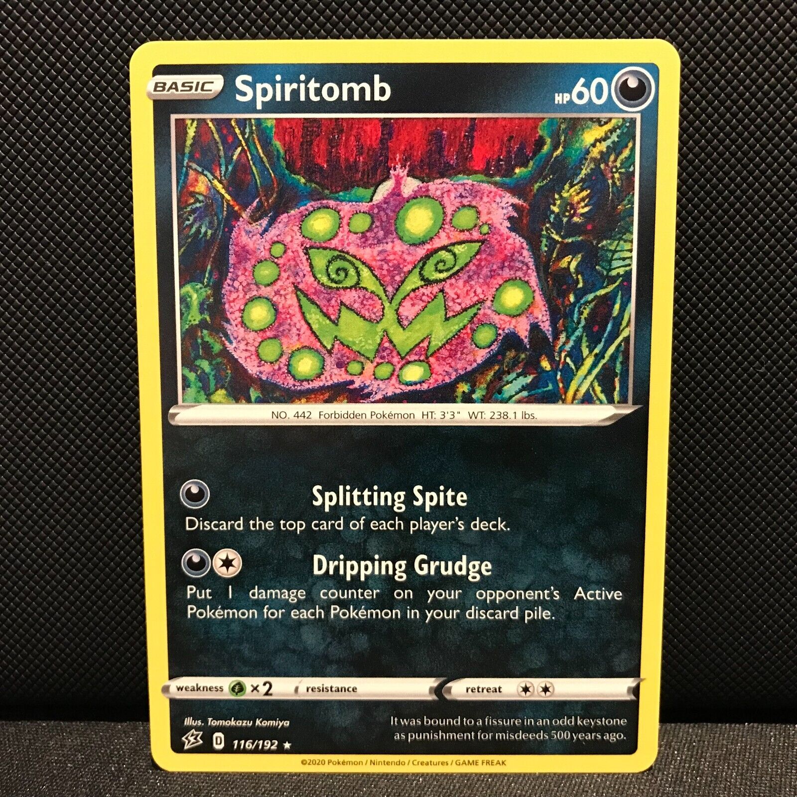 Spiritomb 116/192 - Rebel Clash Pokemon Card - NM/Mint