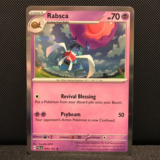 Rabsca Holo 099/193 - SV2 Paldea Evolved Pokemon Card - NM/Mint