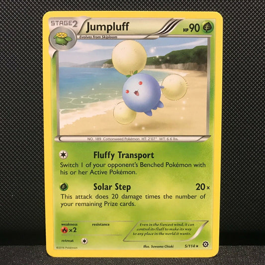 Jumpluff 5/114 - Steam Siege Pokemon Card - NM/Mint