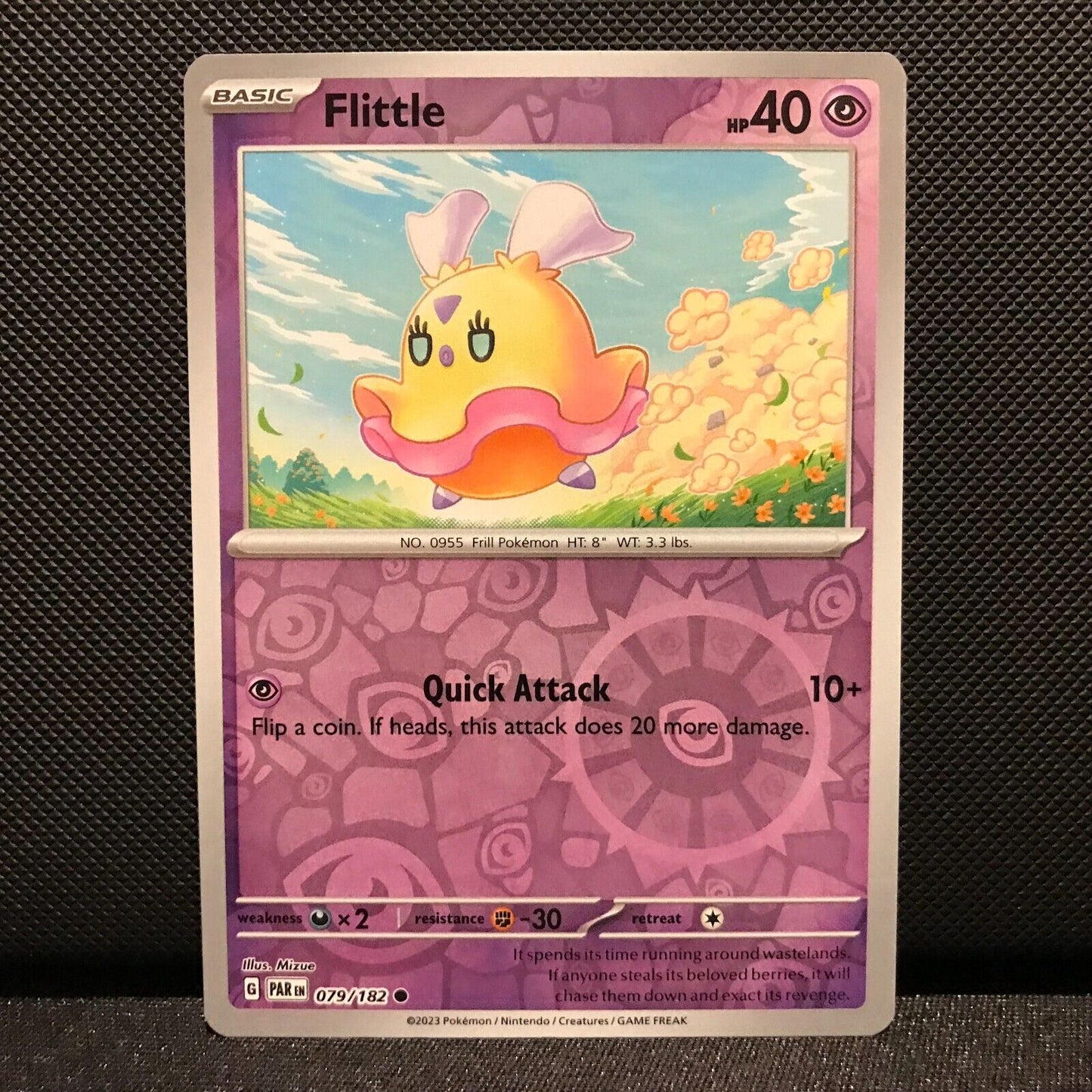 Flittle Reverse Holo 079/182 - Paradox Rift Pokemon Card - NM/Mint