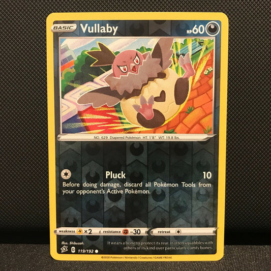 Vullaby Reverse Holo 119/192 - Rebel Clash Pokemon Card NM/Mint