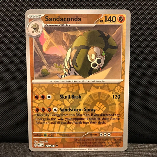 Sandaconda Reverse Holo 120/198 - SV1EN Base Set Pokemon Card - NM/Mint