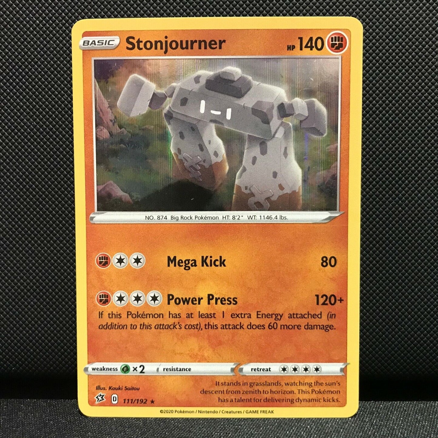 Stonjourner Holo 111/192 - Sword & Shield Rebel Clash Pokemon Card - NM/Mint