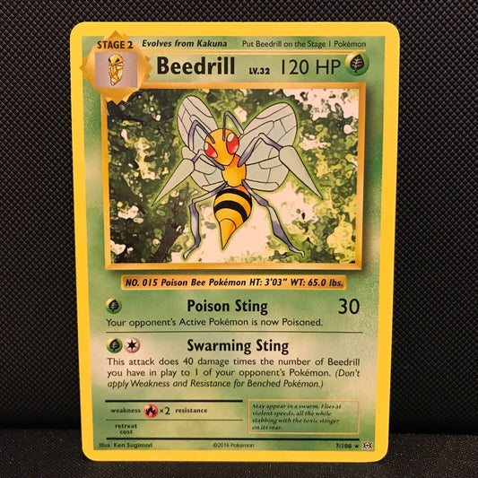 Beedrill 7/108 - Evolutions Pokemon Card - NM/Mint