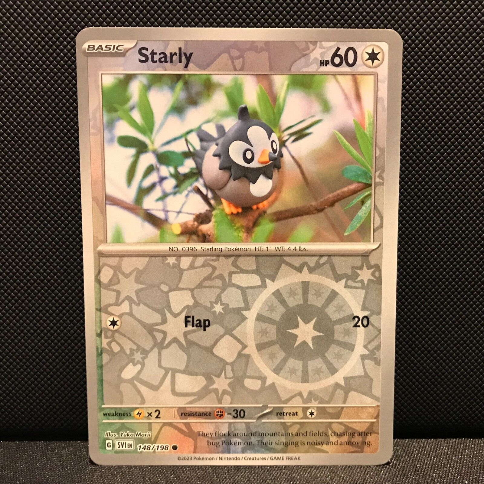 Starly Reverse Holo 148/198 - SV1EN Base Set Pokemon Card - NM/Mint