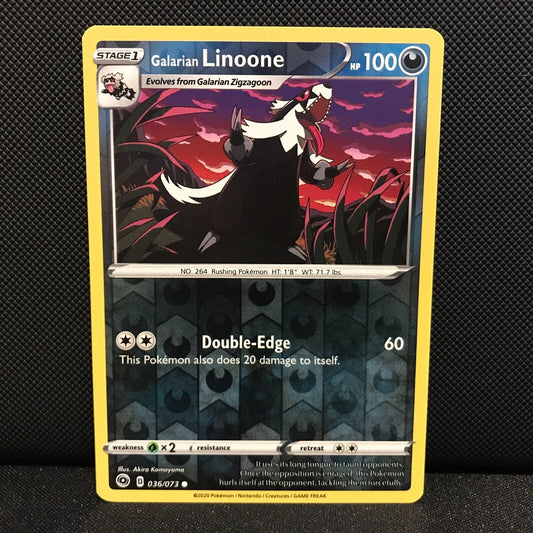 Galarian Linoone Reverse Holo 36/73 - Champion's Path Pokemon Card - NM/Mint