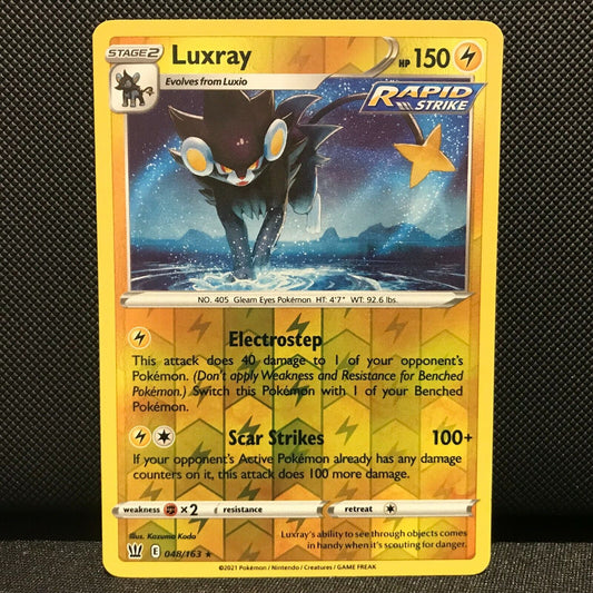 Luxray Reverse Holo 48/163 - Battle Styles Pokemon Card - NM/Mint