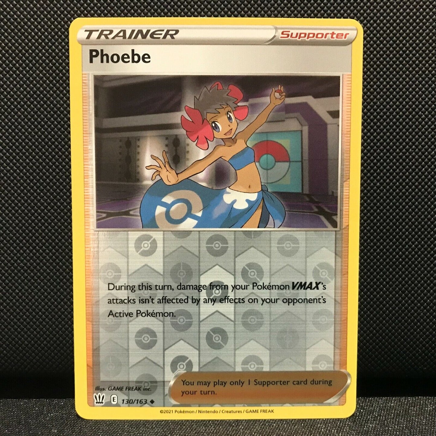 Phoebe Reverse Holo 130/163 - Battle Styles Pokemon Card - NM/Mint