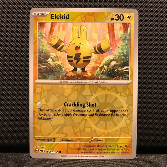 Elekid Reverse Holo 059/182 - Paradox Rift Pokemon Card - NM/Mint