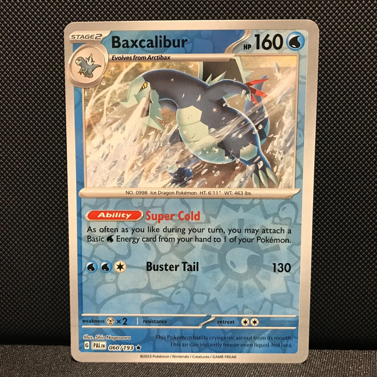 Baxcalibur Reverse Holo 060/193 - SV2 Paldea Evolved Pokemon Card - NM/Mint