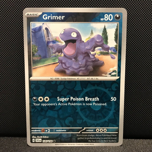 Grimer Reverse Holo 126/198 - SV1EN Base Set Pokemon Card - NM/Mint