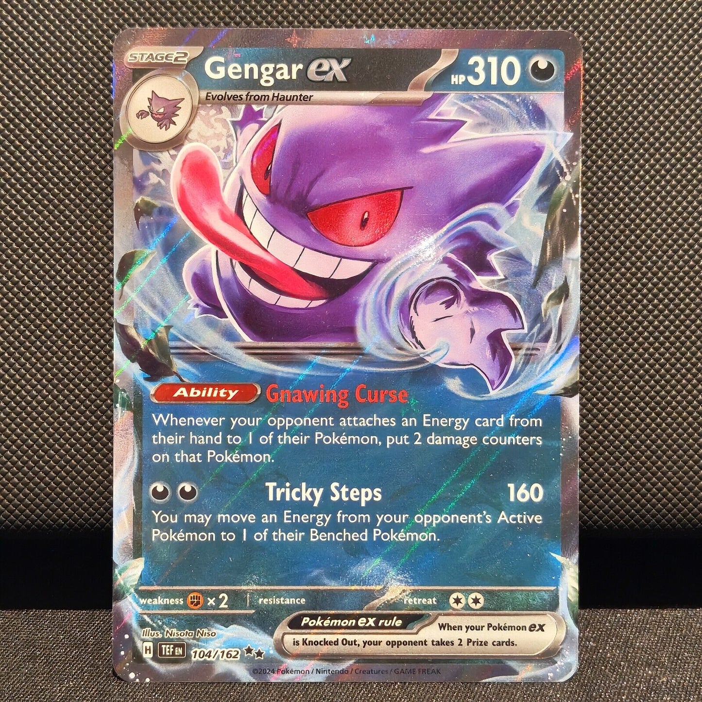 Gengar EX 104/162 - Temporal Forces Pokemon Card - NM/Mint
