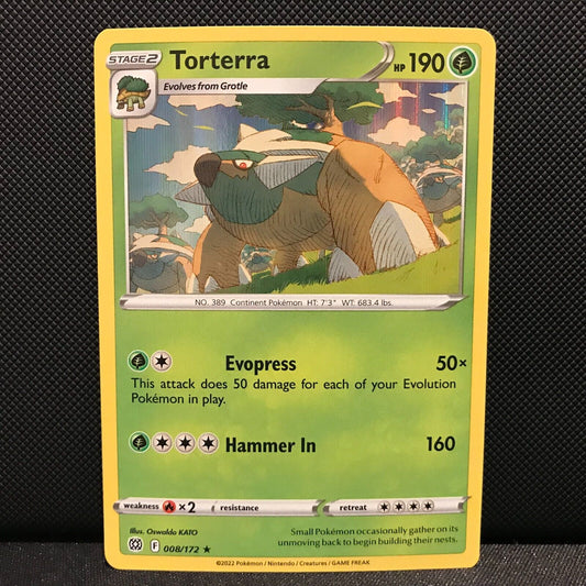 Torterra Holo 8/172 - Brilliant Stars Pokemon Card - NM/Mint