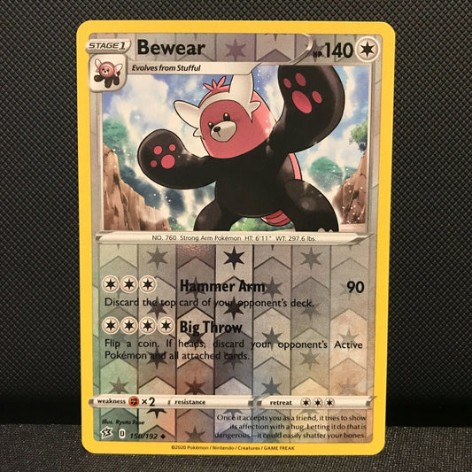 Bewear Reverse Holo 150/192 - Rebel Clash Pokemon Card NM/Mint