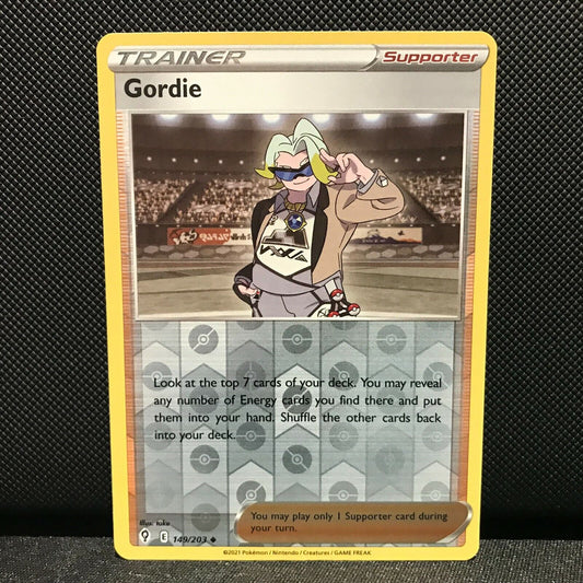 Gordie Reverse Holo 149/203 - Evolving Skies Pokemon Card - NM/Mint