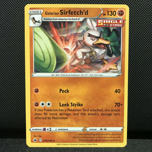 Galarian Sirfetch'd 79/198 - Chilling Reign Pokemon Card - NM/Mint