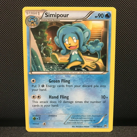 Simipour 42/162 - XY Breakthrough Pokemon Card - NM/Mint