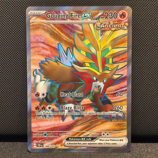 Gouging Fire EX 188/162 - Temporal Forces Pokemon Card - NM/Mint