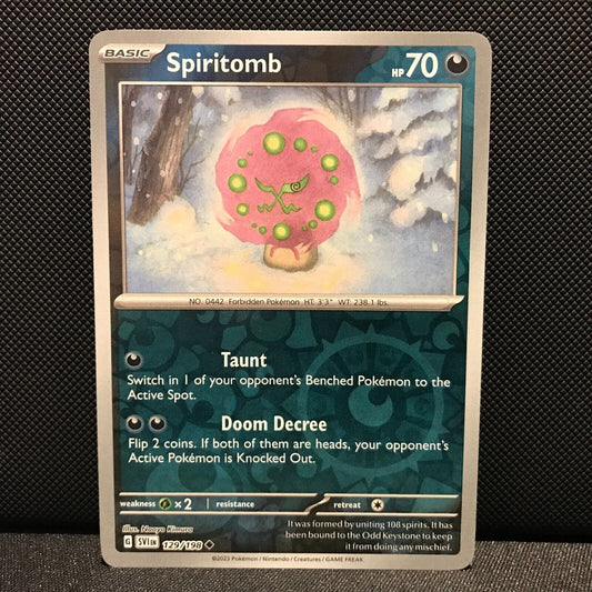 Spiritomb Reverse Holo 129/198 - SV1EN Base Set Pokemon Card - NM/Mint