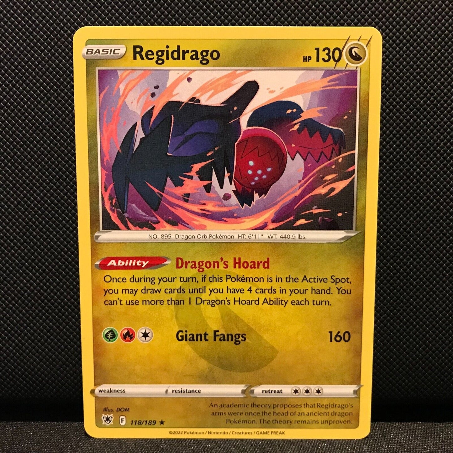 Regidrago 118/189 - Astral Radiance Pokemon Card - NM/Mint
