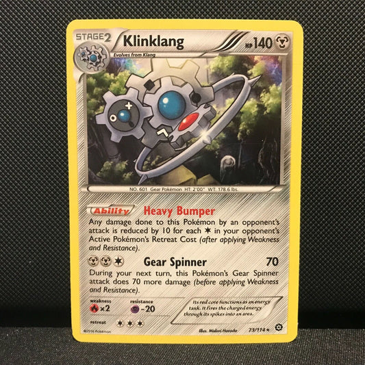 Klinklang Holo 73/114 - Steam Siege Pokemon Card - NM/Mint