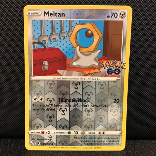 Meltan Reverse Holo 45/78 - Pokemon GO Card - NM/Mint