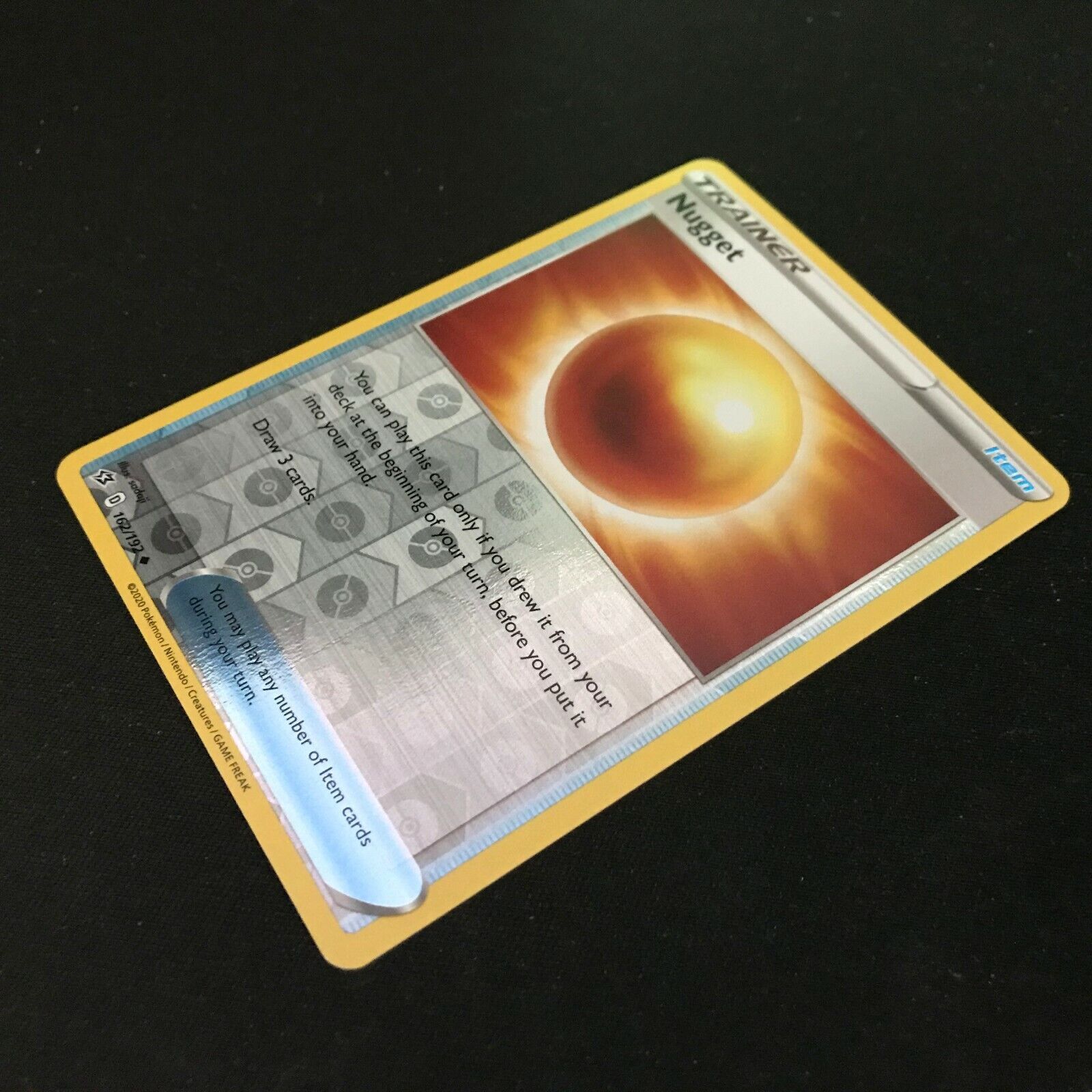 Nugget Reverse Holo 162/192 - Sword & Shield Rebel Clash Pokemon Card - NM/Mint