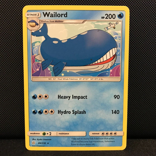 Wailord 46/236 - Cosmic Eclipse Pokemon Card - NM/Mint