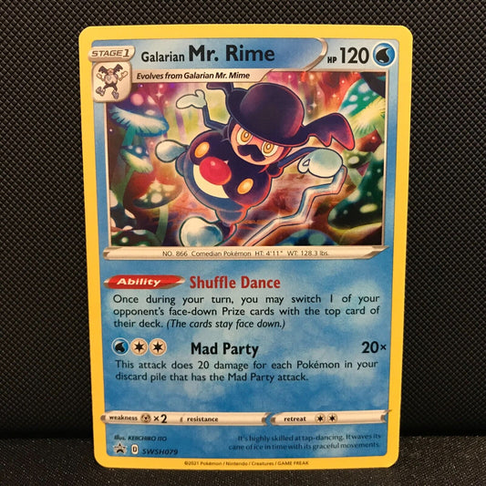Galarian Mr. Rime SWSH079 - Sword & Shield Promo Pokemon Card - NM/Mint