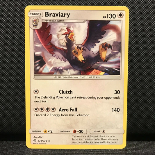 Braviary 178/236 - Cosmic Eclipse Pokemon Card - NM/Mint