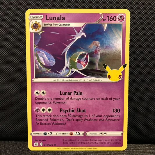 Lunala 015/025 - Celebrations Pokemon Card - NM/Mint