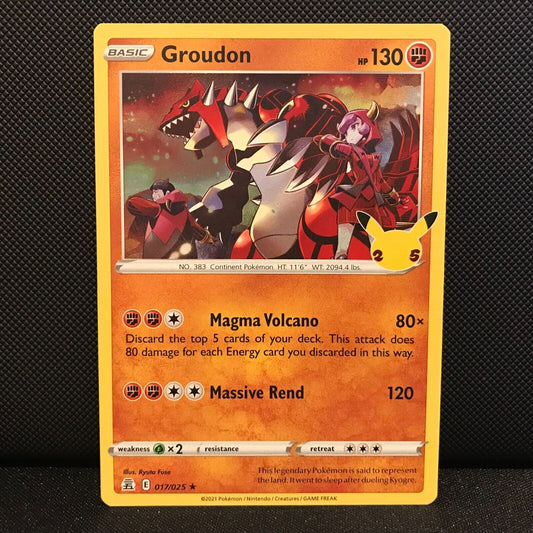 Groudon 17/25 - Celebrations Pokemon Card - NM/Mint