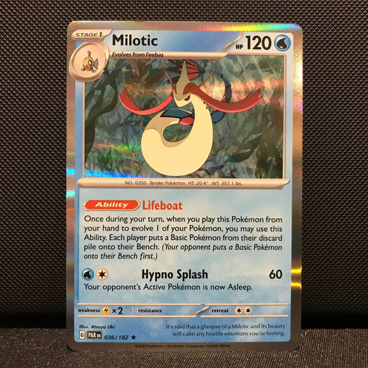 Milotic Holo 036/182 - Paradox Rift Pokemon Card - NM/Mint