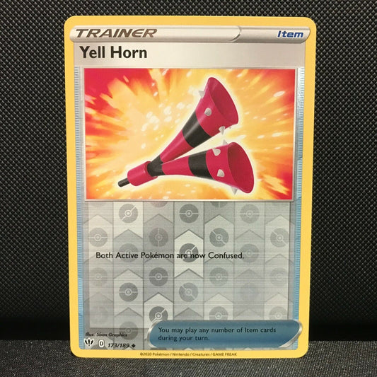 Yell Horn Reverse Holo 173/189 - Darkness Ablaze Pokemon Card - NM/Mint