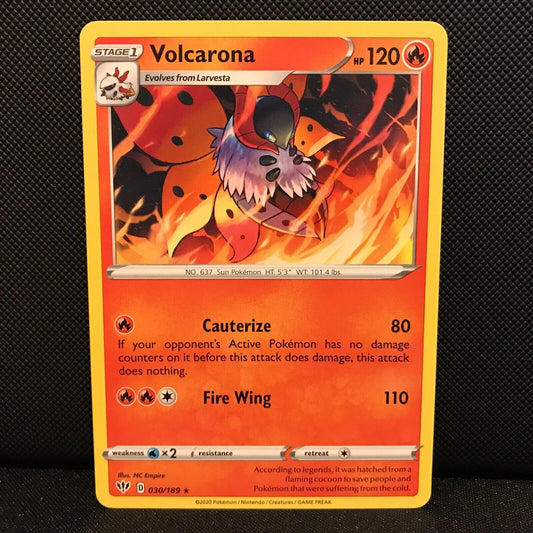 Volcanrona 30/189 - Darkness Ablaze Pokemon Card - NM/Mint