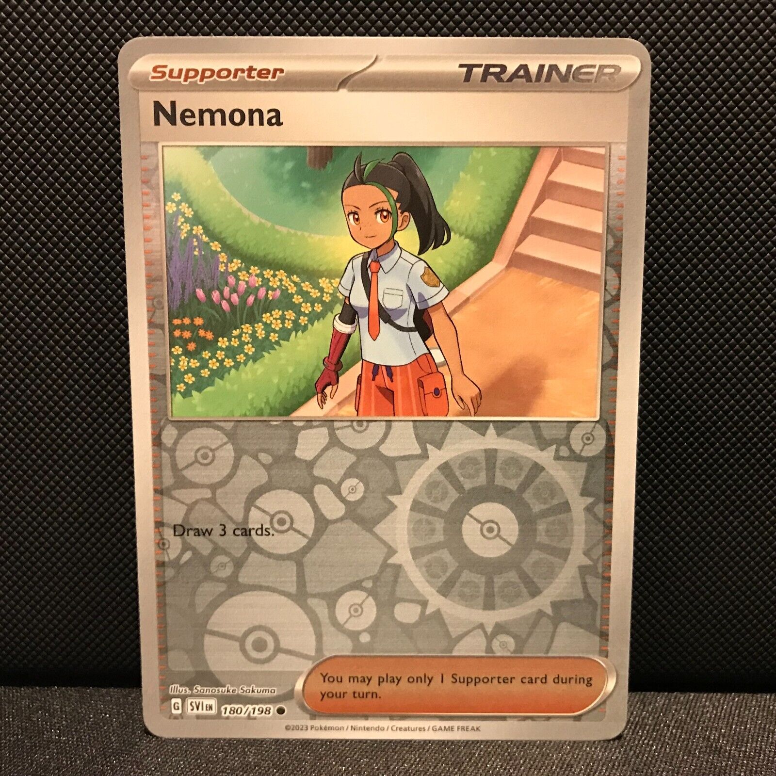 Nemona Reverse Holo 180/198 - SV1EN Base Set Pokemon Card - NM/Mint