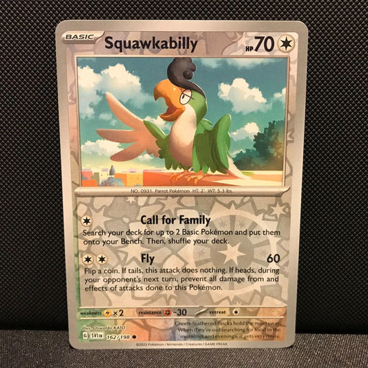 Squawkabilly Reverse Holo 162/198 - SV1EN Base Set Pokemon Card - NM/Mint