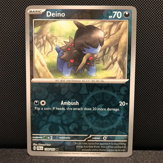 Deino Reverse Holo 138/193 - SV2 Paldea Evolved Pokemon Card - NM/Mint