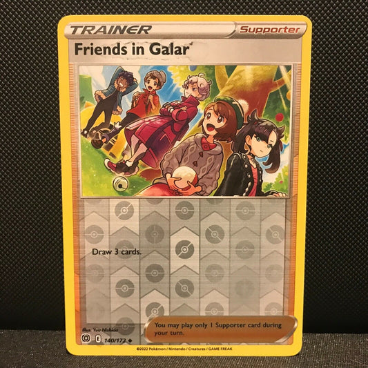 Friends In Galar Reverse Holo 140/172 - Brilliant Stars Pokemon Card - NM/Mint