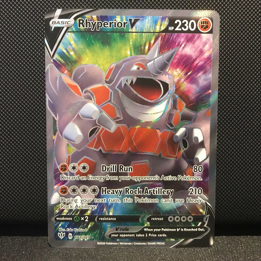 Rhyperior V 181/189 - Darkness Ablaze Pokemon Card - NM/Mint