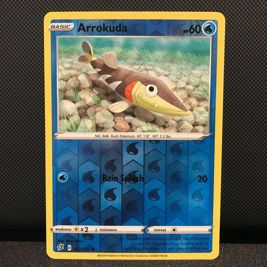 Arrokuda Reverse Holo 52/192 - Rebel Clash Pokemon Card NM/Mint