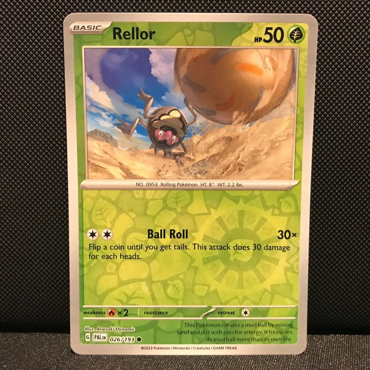 Rellor Reverse Holo 026/193 - SV2 Paldea Evolved Pokemon Card - NM/Mint