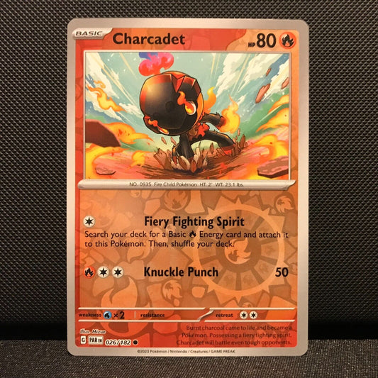 Charcadet Reverse Holo 026/182 - Paradox Rift Pokemon Card - NM/Mint