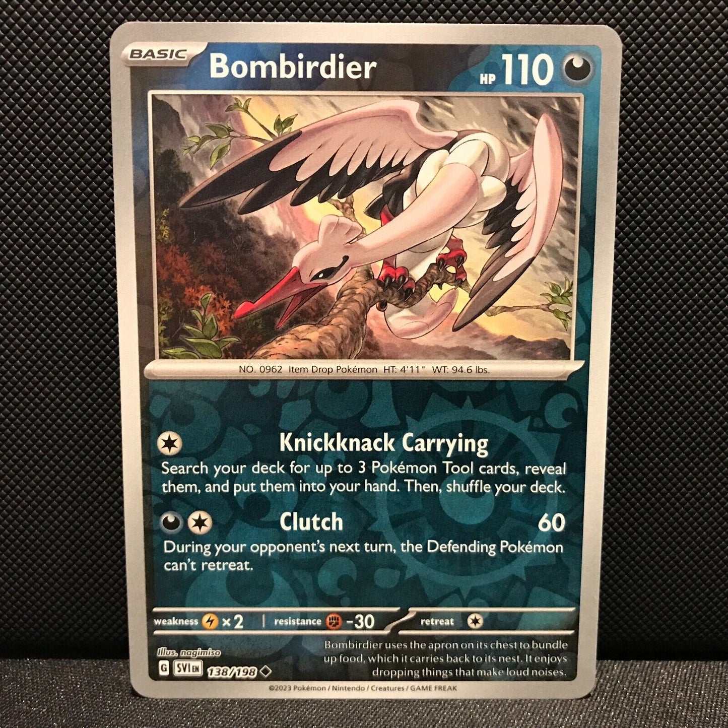 Bombirdier Reverse Holo 138/198 - SV1EN Base Set Pokemon Card - NM/Mint