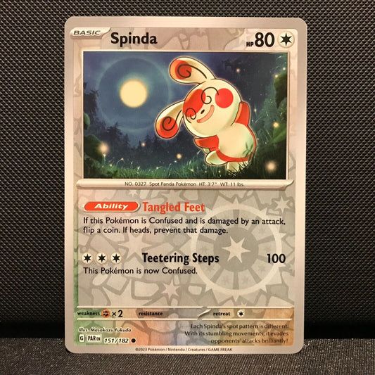 Spinda Reverse Holo 151/182 - Paradox Rift Pokemon Card - NM/Mint