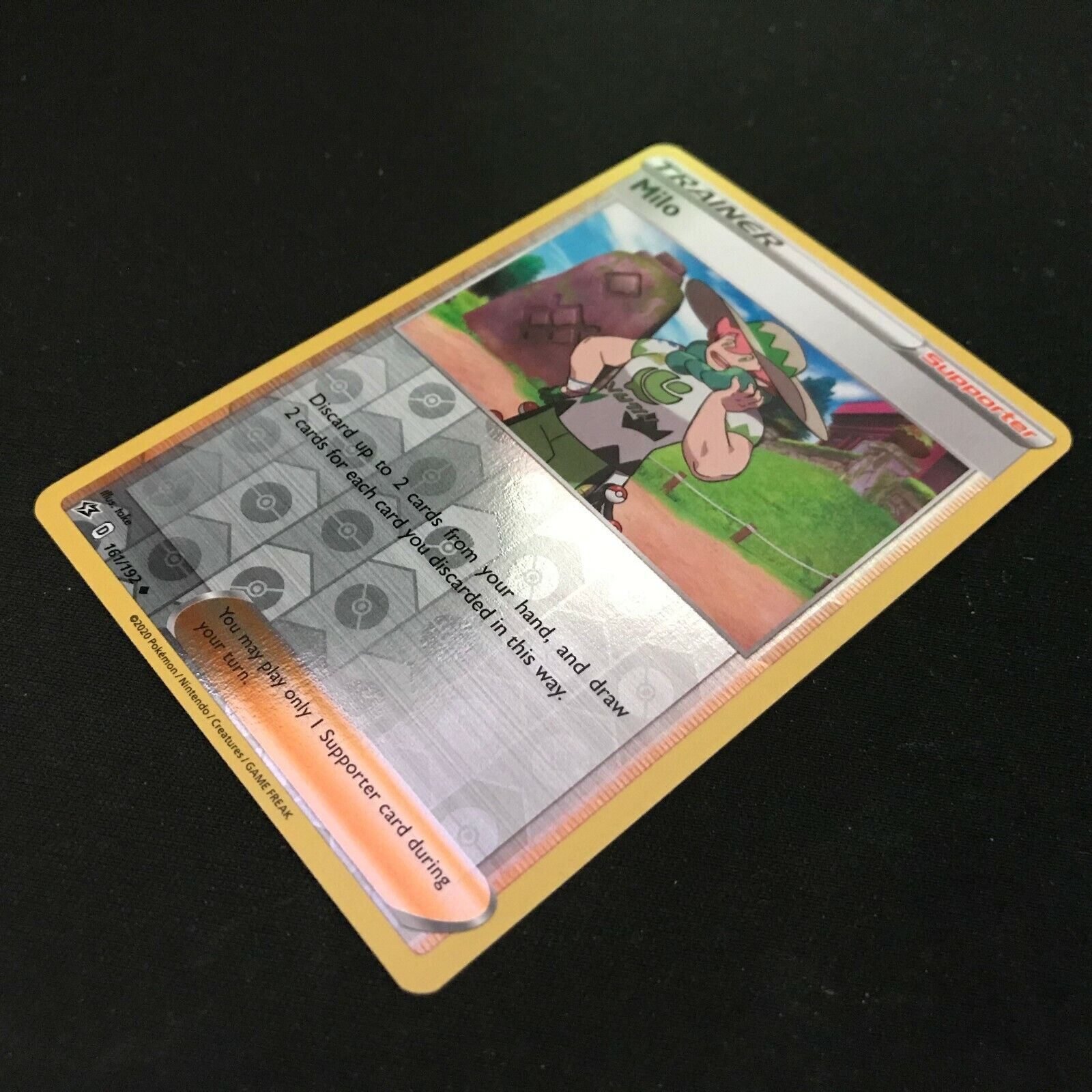 Milo Reverse Holo 161/192 - Sword & Shield Rebel Clash Pokemon Card - NM/Mint
