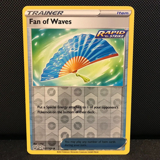 Fan of Waves Reverse Holo 127/163 - Battle Styles Pokemon Card - NM/Mint