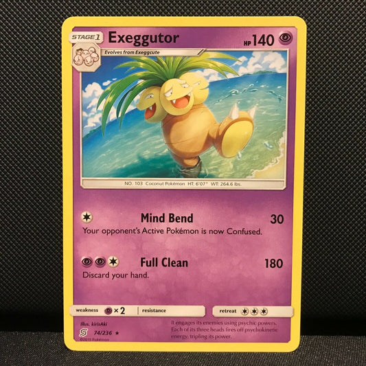 Exeggutor 74/236 - Unified Minds Pokemon Card - NM/Mint