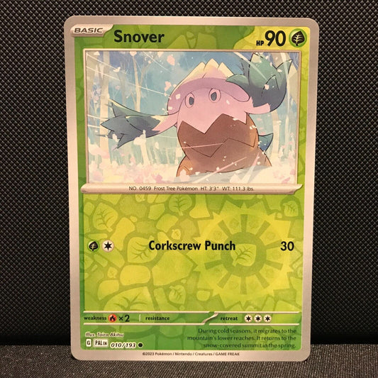 Snover Reverse Holo 010/193 - SV2 Paldea Evolved Pokemon Card - NM/Mint